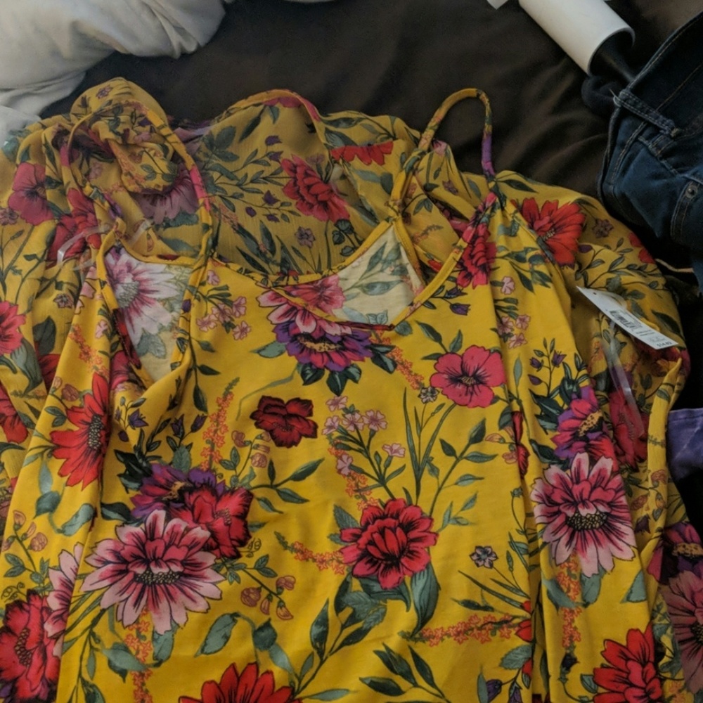 Dress with cover long sleeves